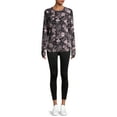 thumbnail image 6 of ClimateRight by Cuddl Duds Women's Warm Stretch Fleece Long Sleeve Crew Neck Thermal Base Layer Top, Sizes XS to 4X, 6 of 6