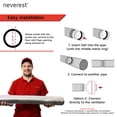 thumbnail image 4 of El conducto conector profesional para amortiguador de contraventana Neverest RK de 4 pulgadas se adapta solo a conductos metálicos, 4 of 9