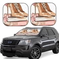 thumbnail image 2 of Uemuo Stylish High Heels On Books Printed 2 PCS Car Windshield Sun Shade, Auto Sun Heat and UV Rays Blocker, Foldable Automotive Front Window Sunshade Protector, 2 of 7