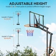 thumbnail image 4 of Soozier Basketball Hoop, 4.1-8.5ft Adjustable Basketball Goal with 18" Rim, 4 of 10