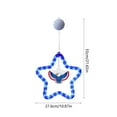 thumbnail image 3 of 4th of July Lights, Red White and Blue Window Lights with Suction Cup, Battery Operated and Timer Function Patriotic Star Lights for Fourth of July, Memorial Day, Labor Day Decoration, 3 of 6