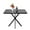 Black, variant on 38.6" Square Dining Table for 4, Kitchen Table with Marble-Color Tabletop, Paproos Dining Room Table, Dinner Table with Metal Legs for Kitchen, Dining Living Room, White(Only Table)