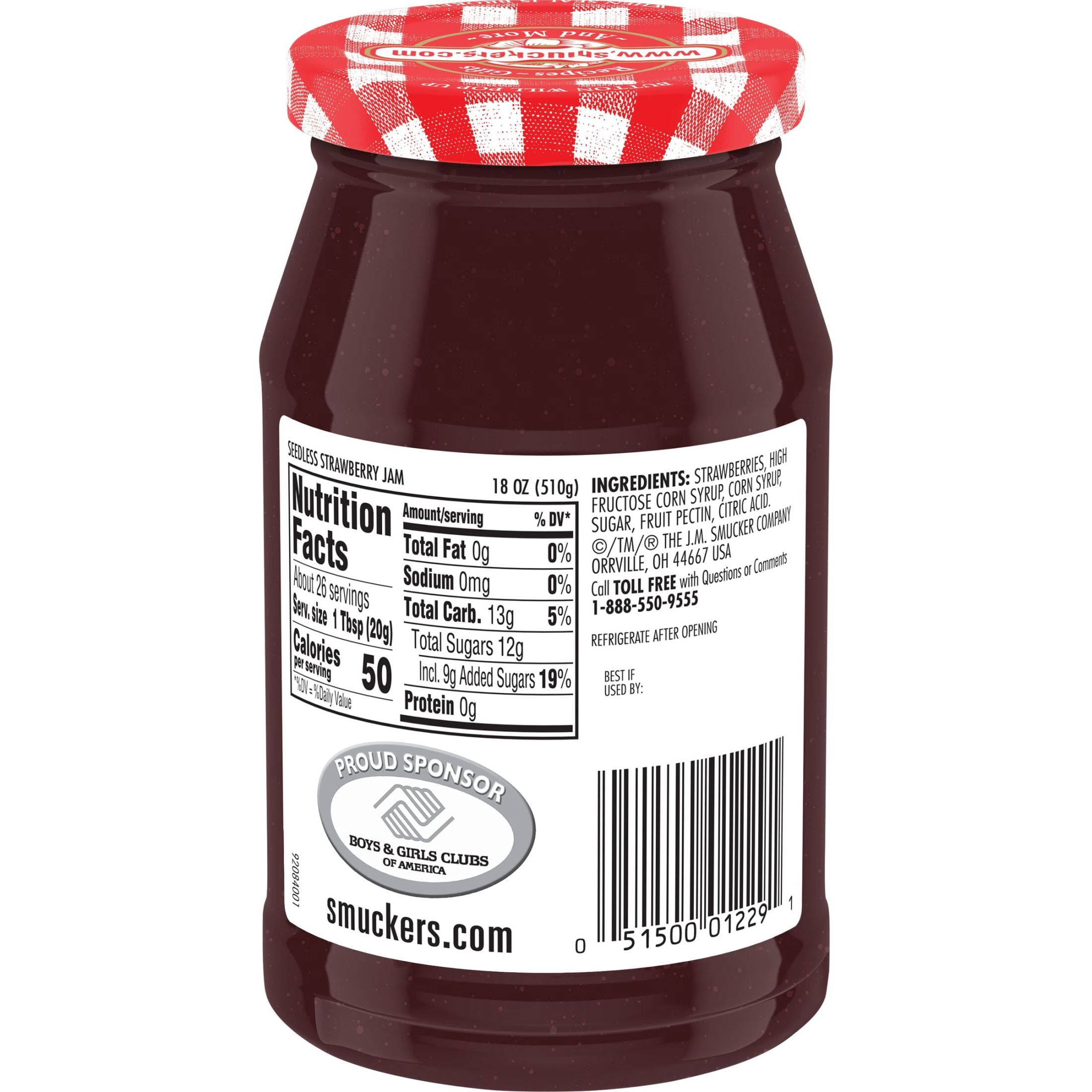 Smucker's Seedless Strawberry Jam, 18 oz