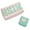 Pink, variant on 2pcs Makeup Bag Chenille Letter Cosmetic Bag PU Leather College Style Travel Toiletry Bag for Women Girls Pink