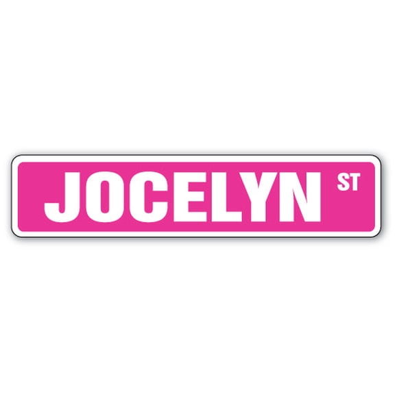JOCELYN Street Sign Childrens Name Room Sign | Indoor/Outdoor |  18" Wide