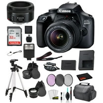 Canon EOS 4000D EF-S 18-55mm and EF 50mm f/1.8 STM Lens Bundle (International Version)