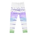 thumbnail image 5 of KkSLirnhs 5 Years Girls' Printed Stretchy Leggings, Soft Cotton Blend, Perfect for Spring & Summer, Easy to Pair with Tops, Fun Designs, Sizes 4-12 Purple, 5 of 5