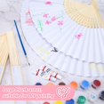 thumbnail image 4 of Abanicos de mano plegables DomeStar de papel blanco, 15 unidades, para bodas, 4 of 8