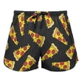 thumbnail image 1 of Pantalones cortos de pijama JHKKU Soft Lounge con estampado de pizza, 1 of 7