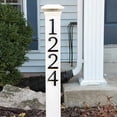 thumbnail image 6 of HASWARE 4 inch (10 cm) Metal House Number Apartment Door Numbers Mailbox Address Sign with 2 Screws, Zinc Alloy (#6, Black), 6 of 7