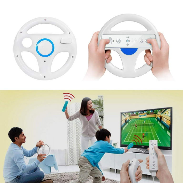 Mario Kart Wii, Pack Racing Steering Wheel for Wii Controller