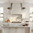 thumbnail image 3 of 1 Light Pendant In Industrial Style-14 Inches Tall And 12 Inches Wide-White Wash/Matte Brass Finish    -Traditional Installation Capital Lighting, 3 of 7