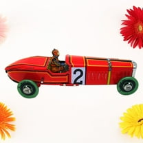 DEMACRIO Red Iron Racing Car Model 1Pack Vintage Car Photo Props Home Ornament