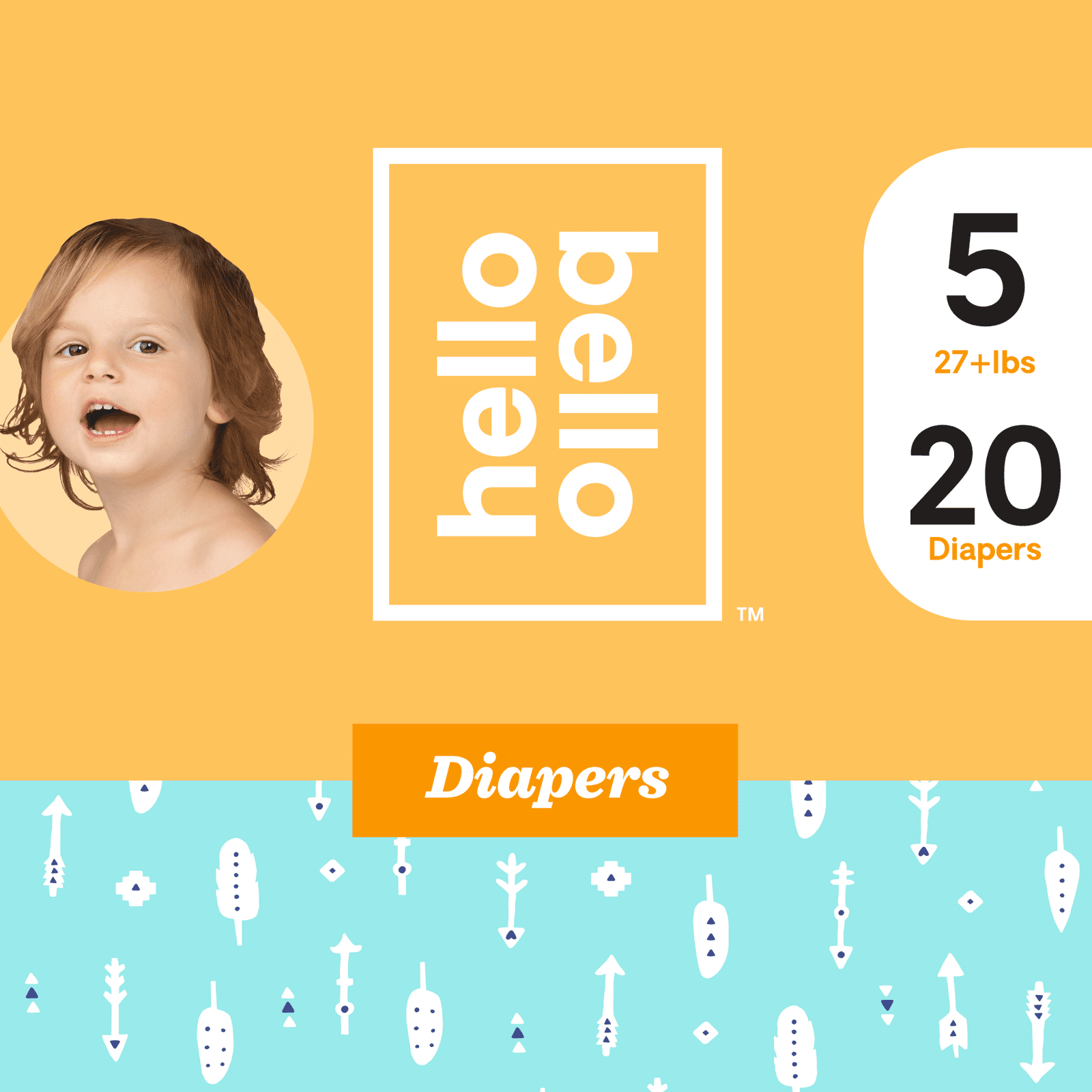 Hello Bello Diapers - Arrows Up - Size 