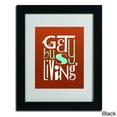 thumbnail image 2 of Trademark Fine Art "Get Busy Living III" Matted Framed Art by Megan Romo, Wood Frame, 2 of 5