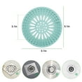 thumbnail image 6 of 5pcs Drain Hair Catcher, EEEkit Silicone Hair Stopper Shower Drain Cover, Drain Hair Sinks Strainer for Bathroom Kitchen, 6 of 6