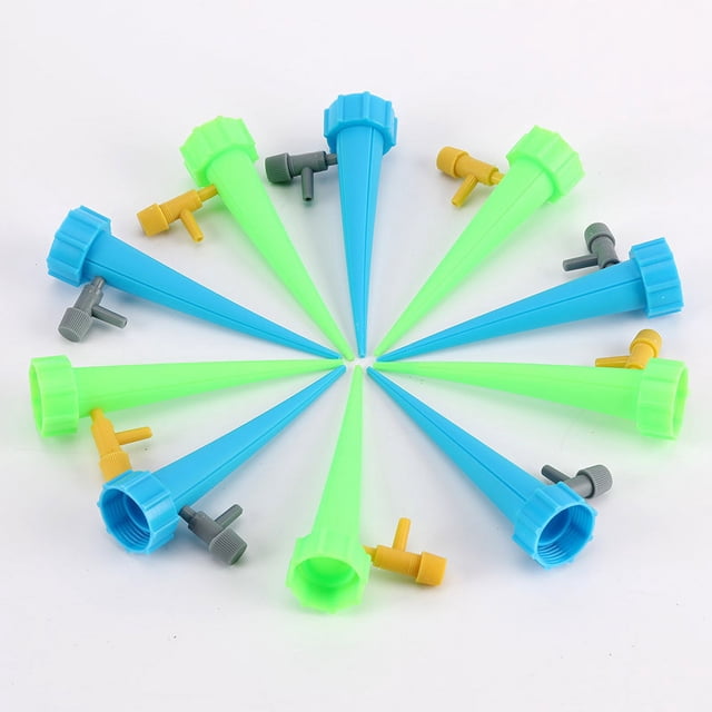 CHAO 10x Gotero de riego ajustable Sistema de riego por goteo automático para plantas