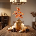 thumbnail image 5 of Dongrere Artificial Fall Branch with Maple Leaf & Pumpkin, Faux Autumn Decorative Stems for Thanksgiving Halloween Mantel Home Table Decor, 23.6 Inch, A, 5 of 6