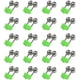 thumbnail image 1 of Greeniant Campana de caña de pescar de 20 piezas, alarmas dobles portátiles, campanas de pescado para exteriores, agua dulce, agua de mar para Pescar, 1 of 6