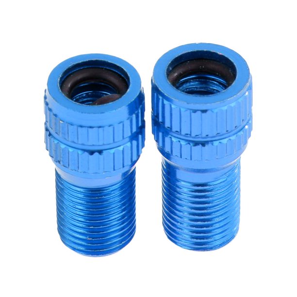 2x Presta a Adaptador de válvula de bicicleta Convertidor Conector de bomba de bicicleta Azul Sunnimix Adaptadores de válvulas
