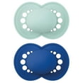 thumbnail image 1 of MAM Original Matte Pacifier (2 pack, 1 Sterilizing Pacifier Case), Pacifiers 6 Plus Months, Baby Boy Pacifier, Best Pacifiers for Breastfed Babies, Sterilizing Storage Case, 1 of 7