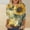 Yellow plus size graphic tshirt a9, variant on thefmos Plus Size Tops for Women Fall Cute Round Neck Short Sleeve Tshirt Casual Graphic Boho Basic Solid Pullover Blouses Trendy Loose Fit Summer Fashion Tee, Yellow S