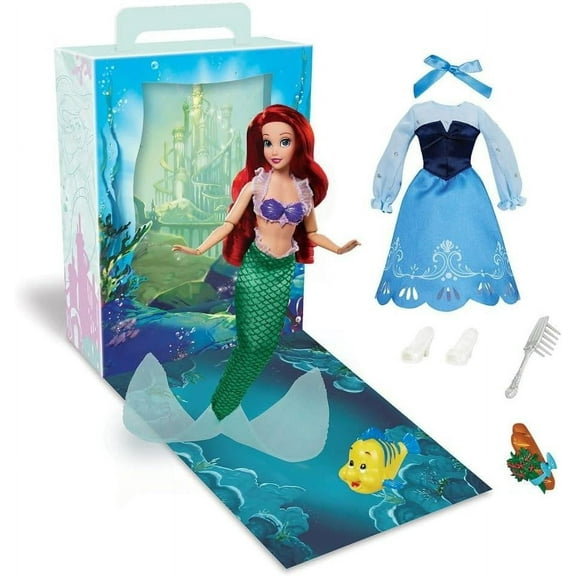 Disney Story Dolls 3 Years and Up Little Mermaid Ariel Dolls, Polyoxymethylene Red Hair, 1.34 lbs