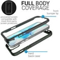 thumbnail image 3 of CoverON Apple iPhone 12 Case / iPhone 12 Pro Case (6.1"), Military Grade Full Body Rugged Slim Fit Clear Cover, Black (Green Splash), 3 of 9