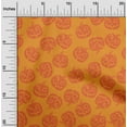thumbnail image 2 of oneOone Cotton Cambric Orange Fabric Halloween Diy Clothing Quilting Fabric Print Fabric By Yard 42 Inch Wide, 2 of 4