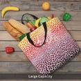 thumbnail image 4 of KLL Leopard Skins And Heads Pattern Aesthetic Tote Bag for Women Beach Bag Shopping Bags Shoulder Bag Reusable Grocery Bags, 4 of 5