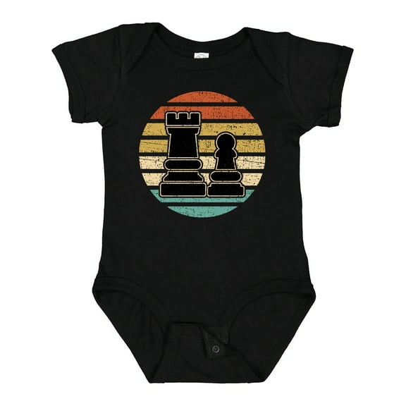 Inktastic Chess Player Retro Sunset Boys or Girls Baby Bodysuit