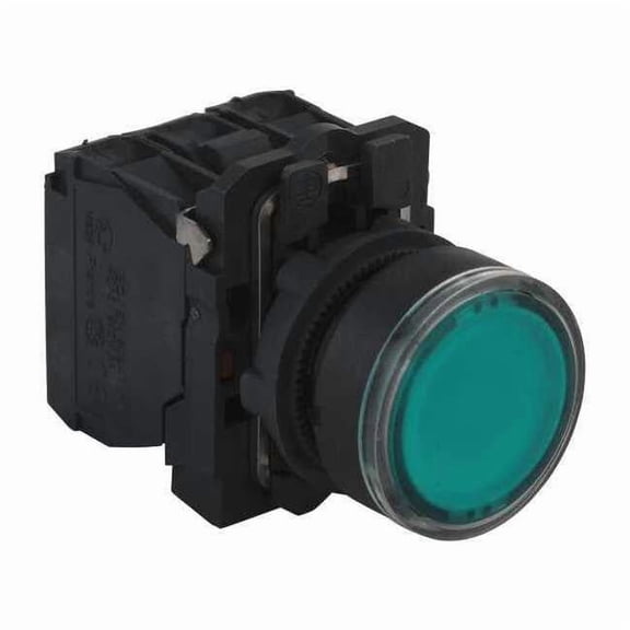 Schneider Electric Illuminated Push Button, 22 mm, 1NO/1NC, Green XB5AW33G5