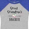 thumbnail image 4 of Inktastic Great Grandmas Favorite Heart Great Grandchild Boys or Girls Baby Bodysuit, 4 of 5