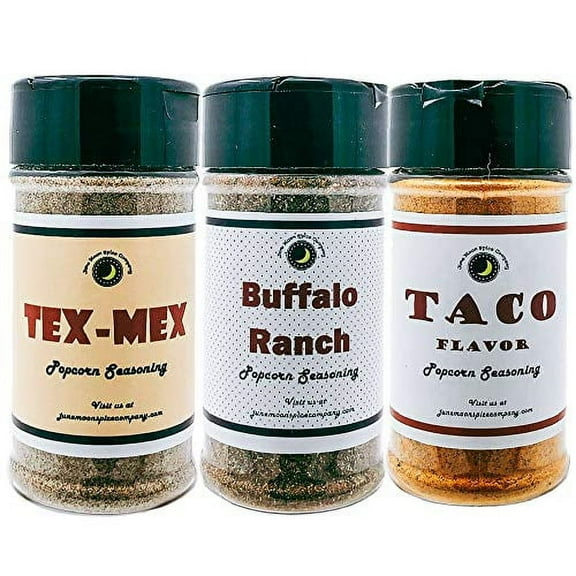 June Moon Spice Company's Popcorn Seasoning 3 Pack | 3.5 fl. oz. Shaker Jars