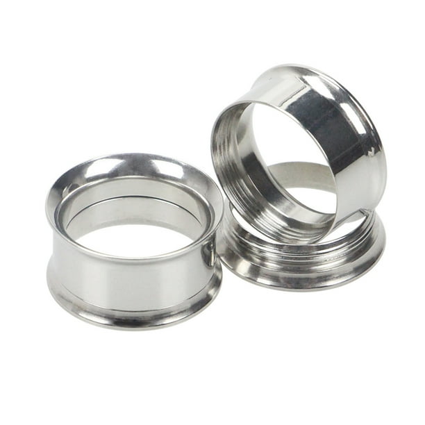 Trayknick 1Pc Ear Expander Solid Color Skin friendly Stainless Steel Double Flared Ear Gauges for Men Women Steel 25mm Walmart