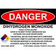 thumbnail image 2 of DHMO Dihydrogen Monoxide Warning Sign & Sticker Set, 2 of 4