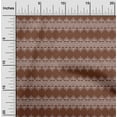 thumbnail image 1 of oneOone Cotton Cambric Fabric Floral & Chevron Block Printed Fabric 1 Yard 56 Inch Wide, 1 of 4
