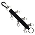 thumbnail image 2 of Nicehomfit 1Pc Black Paracord Key Chain with Small Metal Carabiner for Convenient Outdoor Use, 2 of 5