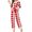Red, variant on Vibrex Plus Size Pajama Sets for Women,Women’s Fashion V-Neck Pocket Print Long Sleeves Trousers Pajama Sets Pajamas Set Oversized 2 Piece Outfits