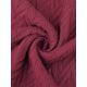 thumbnail image 5 of Falda midi de suéter elástica de cintura alta de punto acanalado para mujeres Inspire Chic en color burdeos, 5 of 6