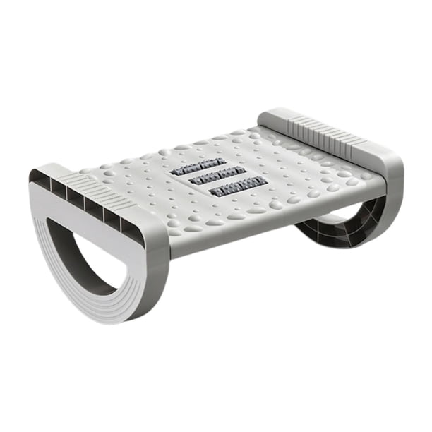 Reposapiés para debajo del escritorio, Escalón de escritorio, Ergonómico, Cómodo, Soporte, Reposapiés, Taburete, Reposapiés para el trabajo, Accesorio Gris