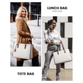 thumbnail image 3 of Lunch Tote Bag for Women Laptop Bag with Insulated Lunch Compartment, 3 of 5