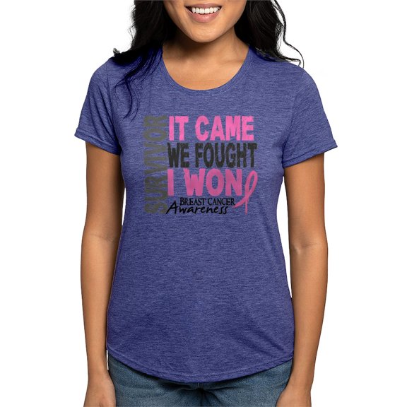 CafePress - Breast Cancer Survivor 2 T Shirt - Womens Tri-blend T-Shirt
