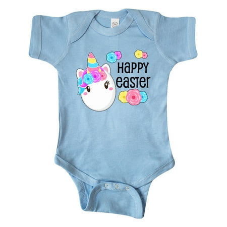 

Inktastic Happy Easter- unicorn egg Gift Baby Boy or Baby Girl Bodysuit