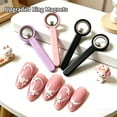 thumbnail image 3 of Nail Art Magnet Wand With Handle, Round Circular Magnetic Stick For Cat Eye Gel Polish, Reusable Manicure Magnet Tool For Creating Cat‑Eye Nail Effect, Home Diy And Salon Nail Art Supplies（字符：197）, 3 of 7