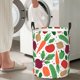 thumbnail image 5 of Fotbe Vegetables Cesto de Ropa con Asas, Cesto Impermeable de Gran Capacidad, Bolsa de Lavado para Dormitorio, Cesto de Ropa con Ruedas y Asas-Small, 5 of 6