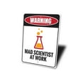 thumbnail image 4 of Mad Scientist at Work Novelty Decor, Metal Wall Sign - 10x14 Inches, 4 of 4