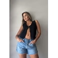 thumbnail image 1 of Fortune Women Knitted Tank Top Summer Basic V Neck Solid Sleeveless Cropped Top, 1 of 2