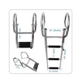 thumbnail image 3 of Stainless Steel Boat Boarding Ladder, 3 Step, Sliding, Folding, Swimming Launching, Boat Accessories, 3 of 7