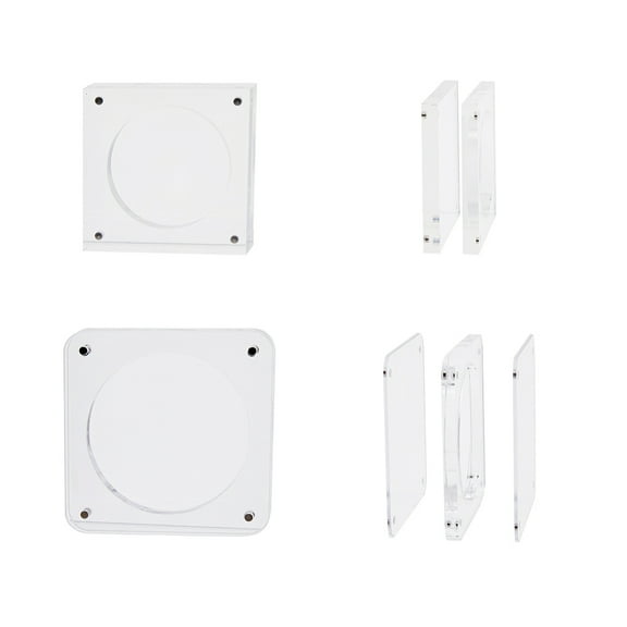 1 Bag 2 Sets 2 Style Transparent Square Acrylic Magnetic Coin Display Holder Case Challenge Coin Capsule Jewelry Display Frame Square Clear 8~10x8~10x0.2~0.8cm Inner Diameter: 12.5~59.5mm 1 set/style